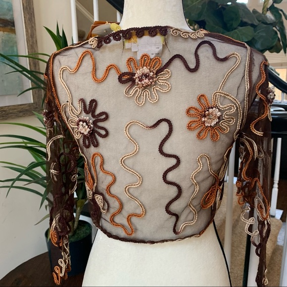 FAB LACE SHRUG Jacket Bicici by Silvia S Sz S - Picture 4 of 6